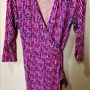 Lilly Pulitzer sz L Karlie Wrap Romper EUC